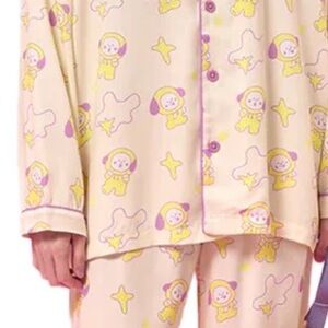 Adorable Cream and Purple Chimmy pajamas